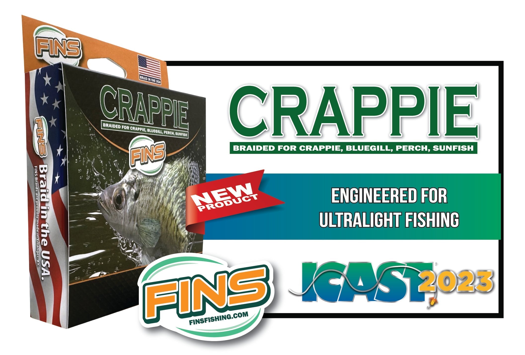 FINS Braids Announces New Crappie Braid at ICAST