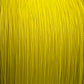 Yellow Crappie Braid ultralight diameter, braided for fishing line for crappie, bluegill, perch, sunfish.