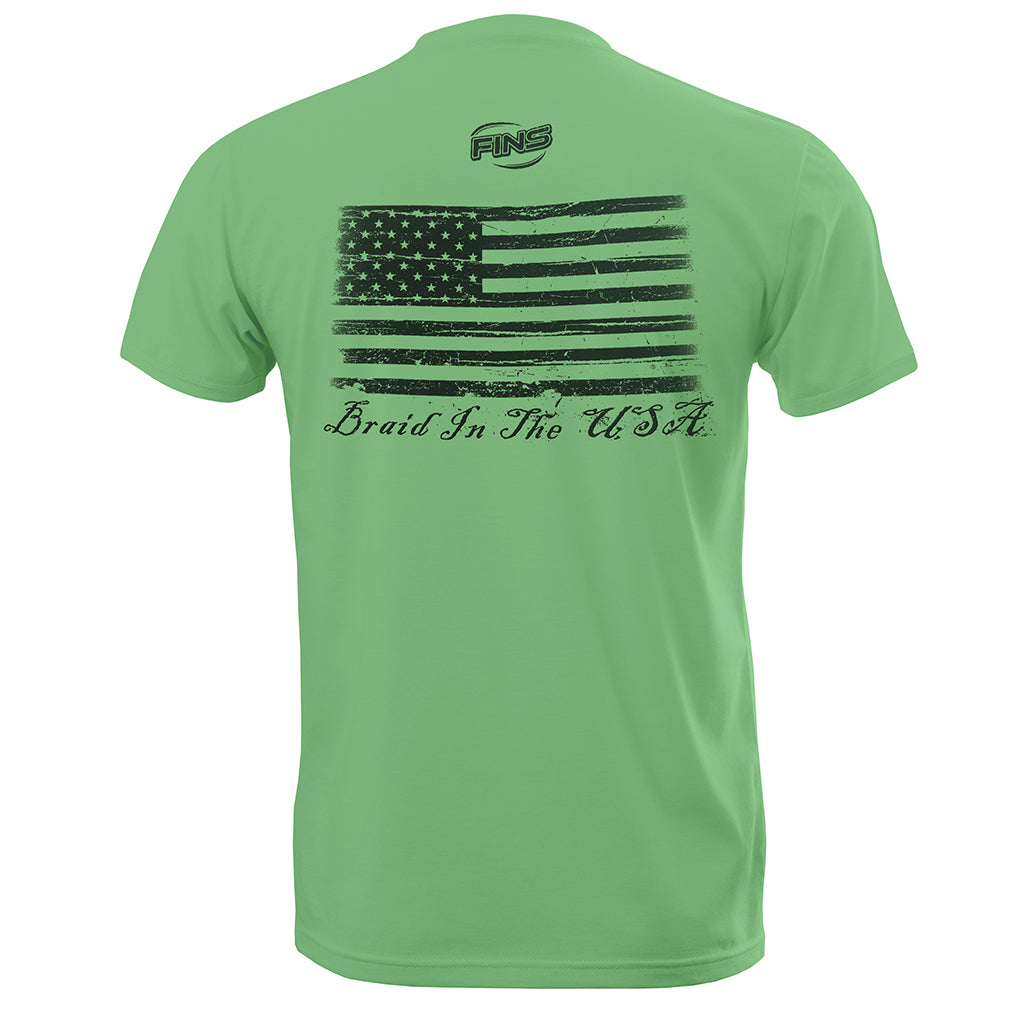 FINS Braid in the USA Short Sleeve T-Shirt
