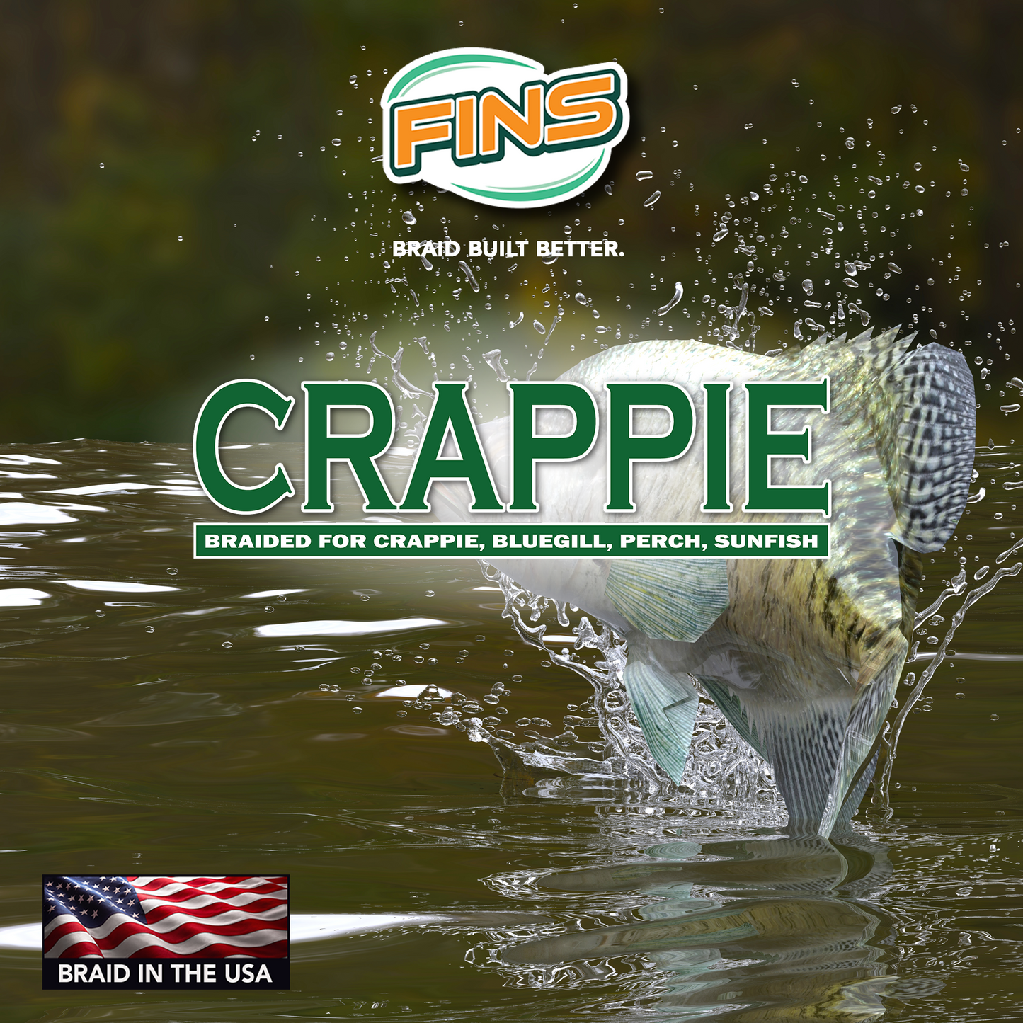 Crappie Braid offers anglers ultralight diameters paired with unparalleled strength, making it the perfect braided fishing line for crappie, bluegill, perch, sunfish.
