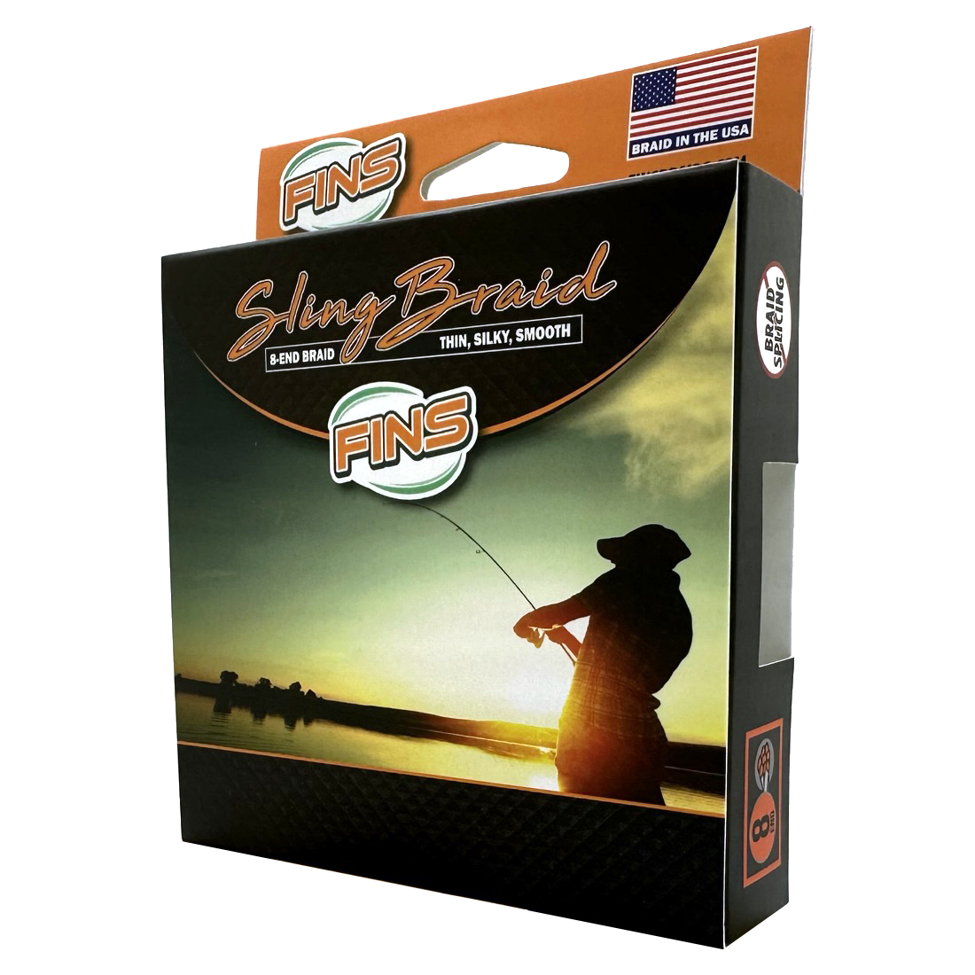 FINS Sling Braid Braided Fishing Line Box right side