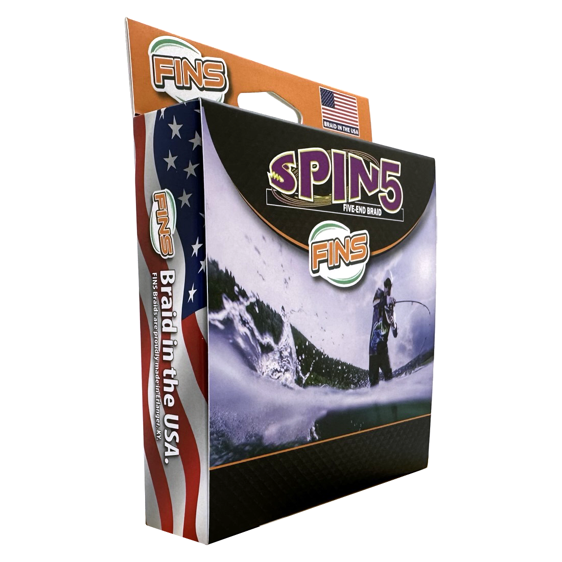 FINS Spin5 is constructed with a unique 5-end braid structure resulting in increased roundness over a 4-end braid pattern. Unlike inferior, stiff, imported braided lines, our FINS Spin5 has just the right amount of body that will ensure it pays off your reel smoothly and through guides without bounce for noticeably longer casts.