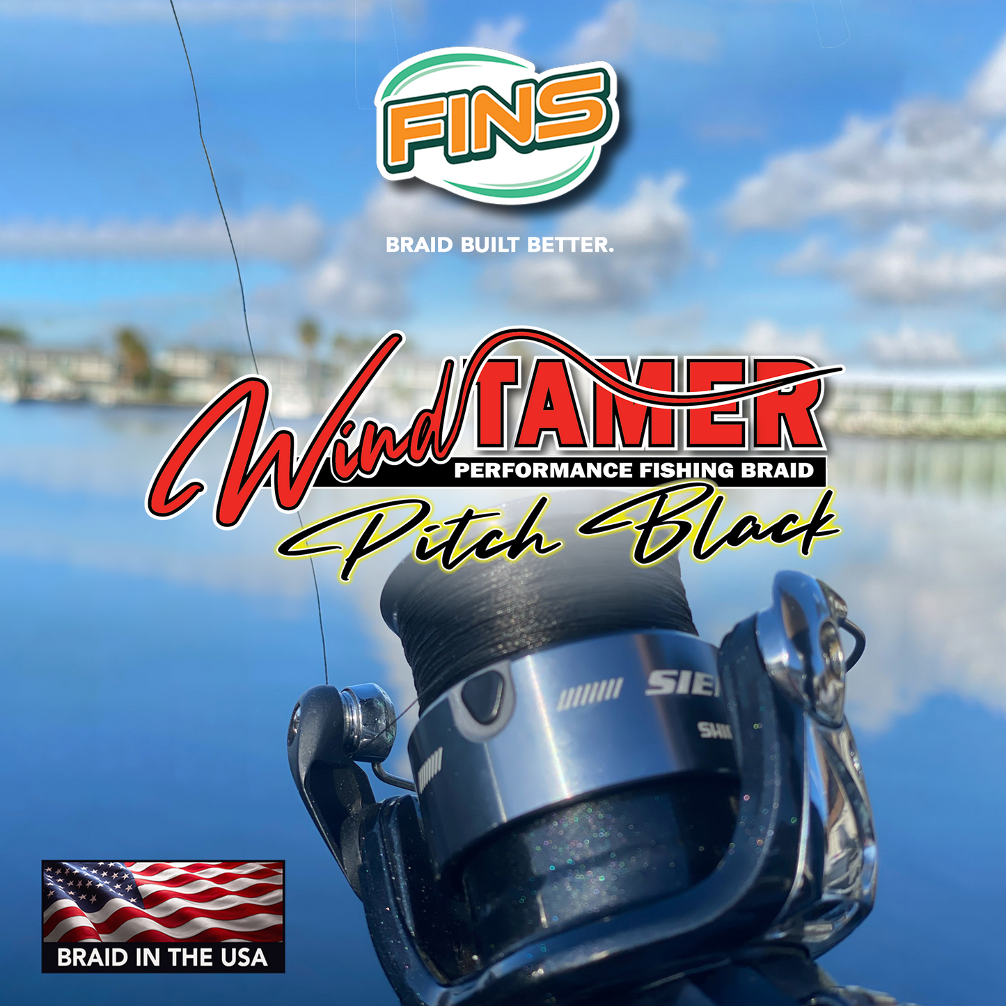 Windtamer Pitch Black Braided Fishing Line