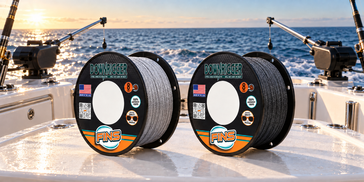 More Options for Downrigger Braid: Higher Tensile, Bulk Spools, and Never-Fade Black