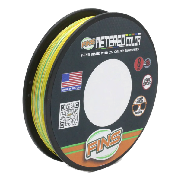 FINS Fishing Metered Colored Braid - 50 lb. / 4800 yards