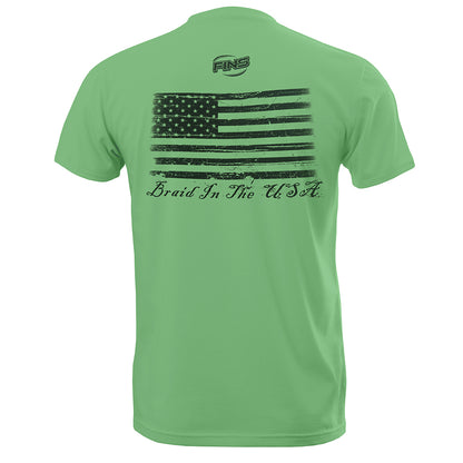 FINS Braid in the USA Short Sleeve T-Shirt