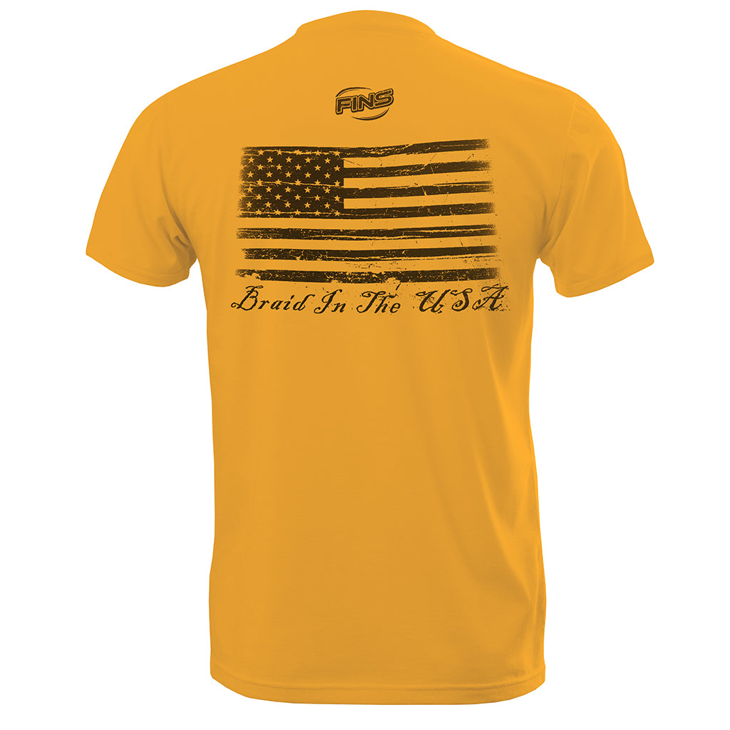 FINS Braid in the USA Short Sleeve T-Shirt
