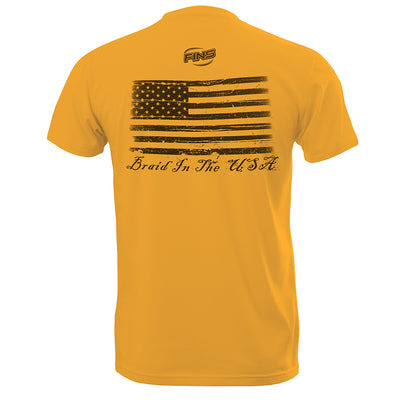 FINS Braid in the USA Short Sleeve T-Shirt