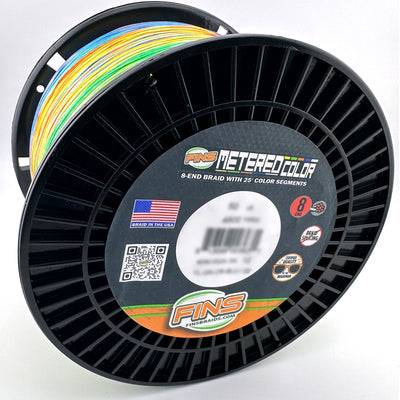 Large Spool metered colored fishing braid