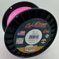 Large spool High Vis Pink  braided fishing line Windtamer by Fins