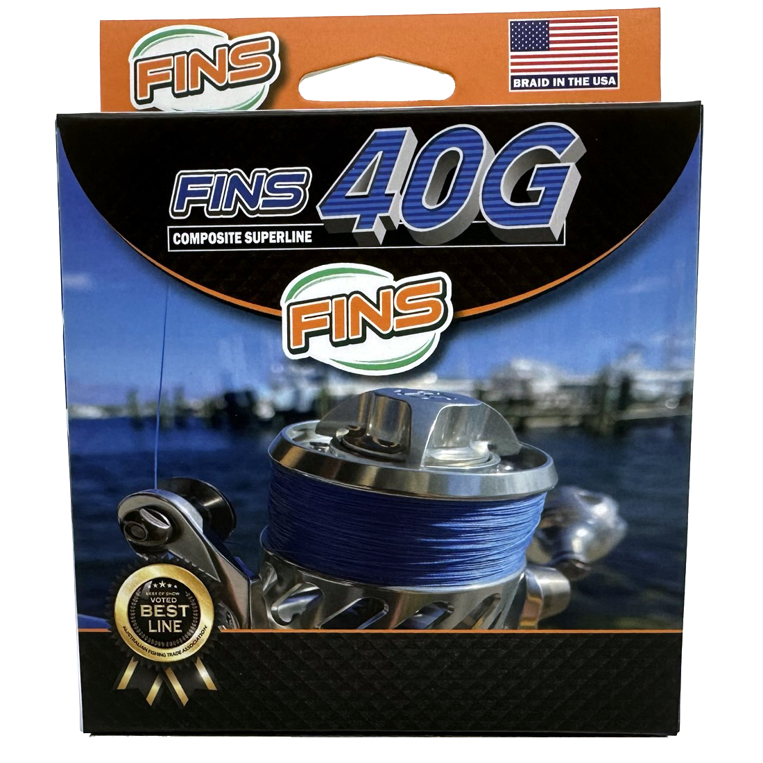 Box Front Fins 40g Braided Fishing Line Pound Test 65-100