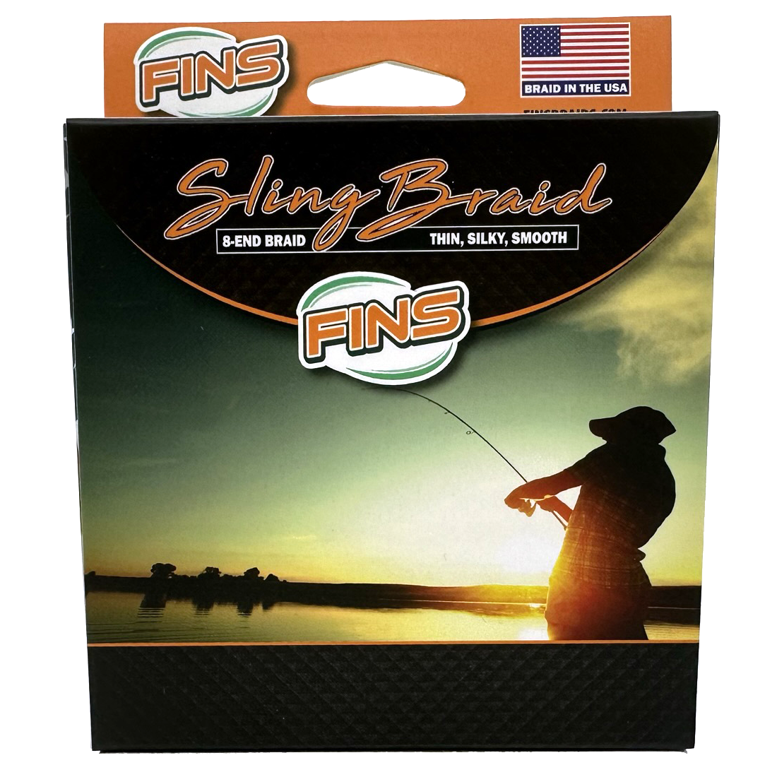 FINS Sling Braid Braided Fishing Line Box Front