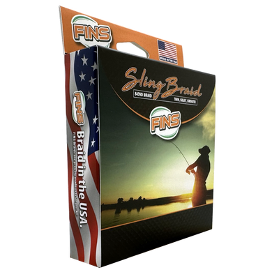 FINS Sling Braid Braided Fishing Line Box Left Side