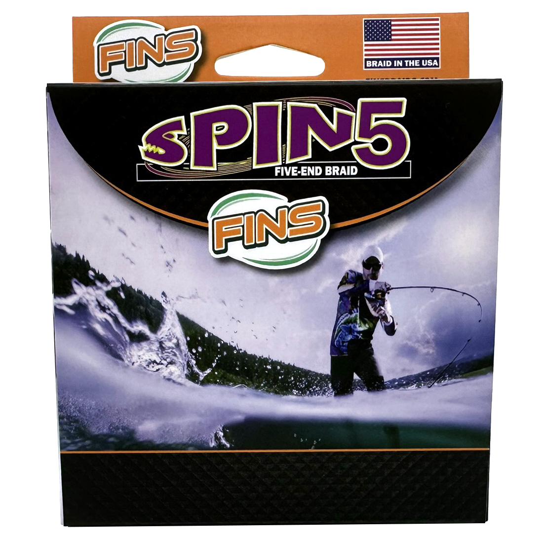 FINS Spin5 is constructed with a unique 5-end braid structure resulting in increased roundness over a 4-end braid pattern. Unlike inferior, stiff, imported braided lines, our FINS Spin5 has just the right amount of body that will ensure it pays off your reel smoothly and through guides without bounce for noticeably longer casts. 