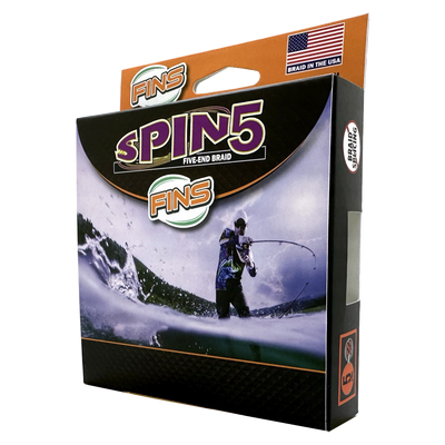 FINS Spin5 is constructed with a unique 5-end braid structure resulting in increased roundness over a 4-end braid pattern. Unlike inferior, stiff, imported braided lines, our FINS Spin5 has just the right amount of body that will ensure it pays off your reel smoothly and through guides without bounce for noticeably longer casts. 