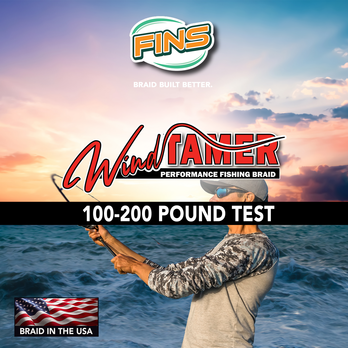 Windtamer Braided Fishing Line Pound Test 100-200