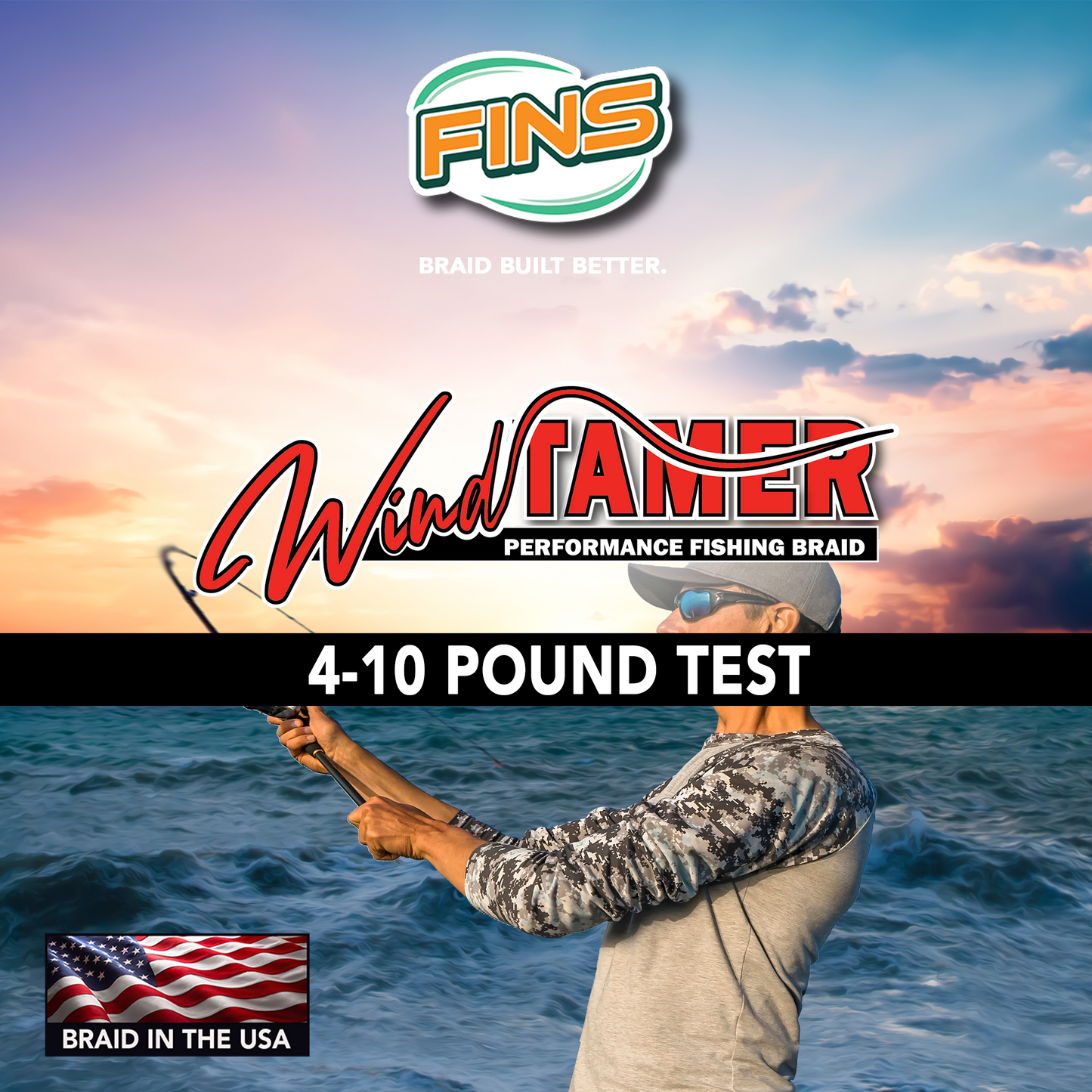 Windtamer Braided Fishing Line Pound Test 4-10